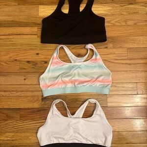 Athletic Works White, Black, Rainbow Sports Bra size 36